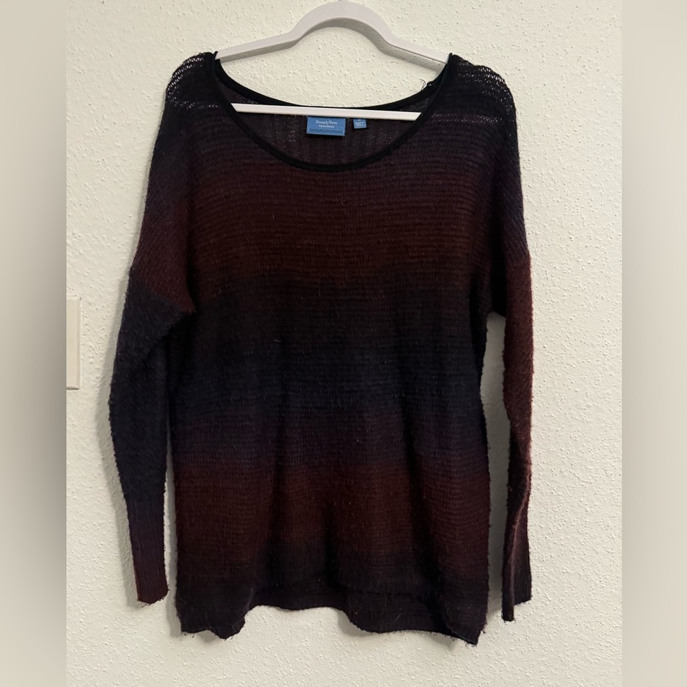 Mixed color sweater oversized and soft